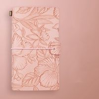 1 Piece Solid Color Class Learning Pu Leather Paper Cute Notebook sku image 1