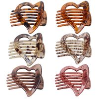 Women's Casual Lady French Style Heart Shape PC Hair Clip main image 1