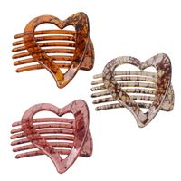 Women's Casual Lady French Style Heart Shape PC Hair Clip main image 7