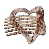 Women's Casual Lady French Style Heart Shape PC Hair Clip sku image 6