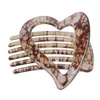 Mujeres Casual Señora Estilo Francés Forma De Corazón PC Pinza Para El Cabello sku image 6