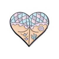 Estilo De Dibujos Animados Lindo Estilo Vaquero Letra Forma De Corazón Aleación Estampado Barniz De Estufa Mujeres Broches sku image 3