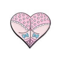 Cartoon Style Cute Cowboy Style Letter Heart Shape Alloy Stamping Stoving Varnish Women's Brooches sku image 6