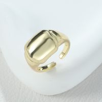 Glam Cute Solid Color Alloy Asymmetrical Women's Rings main image 3