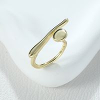 Glam Cute Solid Color Alloy Asymmetrical Women's Rings main image 4