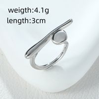 Glam Cute Solid Color Alloy Asymmetrical Women's Rings main image 7