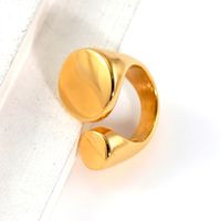 304 Stainless Steel 18K Gold Plated Casual Modern Style Asymmetrical Irregular Geometric No Inlay Open Rings Rings main image 7