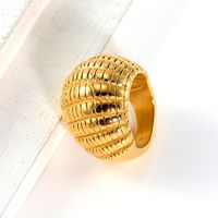 304 Stainless Steel 18K Gold Plated Casual Modern Style Asymmetrical Irregular Geometric No Inlay Open Rings Rings main image 6
