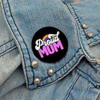 Casual Cute Modern Style Round Letter Rainbow Alloy Printing Unisex Brooches main image 10