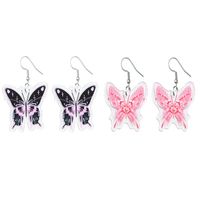 1 Pair Cute Vacation Sweet Butterfly Arylic Drop Earrings main image 3