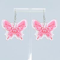 1 Pair Cute Vacation Sweet Butterfly Arylic Drop Earrings main image 1