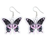1 Pair Cute Vacation Sweet Butterfly Arylic Drop Earrings sku image 2