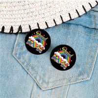Cartoon Style Cute MAMA Letter Rainbow Alloy Printing And Dyeing Unisex Brooches main image 6