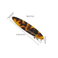 Women's Simple Style Marble Leopard Acetic Acid Sheets Metal Hair Claws main image 2