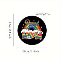 Cartoon Style Cute MAMA Letter Rainbow Alloy Printing And Dyeing Unisex Brooches main image 2