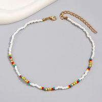 Wholesale Jewelry Casual Simple Style Geometric Beaded Seed Bead Plating Necklace main image 4