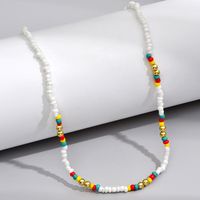 Wholesale Jewelry Casual Simple Style Geometric Beaded Seed Bead Plating Necklace main image 5