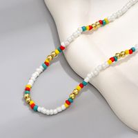 Wholesale Jewelry Casual Simple Style Geometric Beaded Seed Bead Plating Necklace main image 6