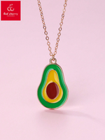 Casual Simple Style Avocado Alloy Wholesale Pendant Necklace main image 3