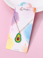 Casual Simple Style Avocado Alloy Wholesale Pendant Necklace main image 4