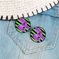 Casual Modern Style Letter Stripe Spider Alloy Printing Unisex Brooches main image 5