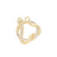 1 Piece Copper Zircon 18K Gold Plated White Gold Plated Round Snake Polished Pendant main image 7