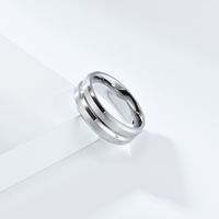 Simple Style Solid Color 304 Stainless Steel 18K Gold Plated Unisex Rings sku image 1
