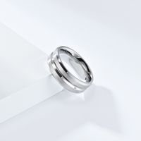 Simple Style Solid Color 304 Stainless Steel 18K Gold Plated Unisex Rings sku image 4