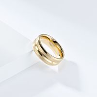 Simple Style Solid Color 304 Stainless Steel 18K Gold Plated Unisex Rings sku image 7