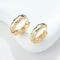 1 Piece IG Style Simple Style Solid Color Flower Rhombus Hollow Out Inlay Alloy Rhinestones Earrings main image 7