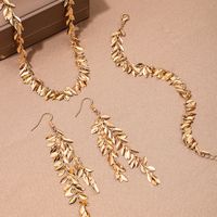 Copper Casual Simple Style Tassel Grain Jewelry Set main image 5