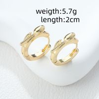 1 Piece IG Style Simple Style Solid Color Flower Rhombus Hollow Out Inlay Alloy Rhinestones Earrings main image 2