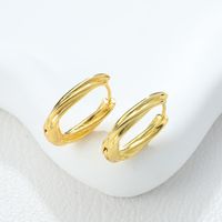 1 Piece Pastoral Simple Style Solid Color Flower Alloy Earrings main image 6