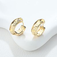1 Piece Pastoral Simple Style Solid Color Flower Alloy Earrings main image 7