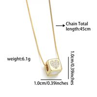 Copper 18K Gold Plated Simple Style Inlay Star Moon Lightning Shell Zircon Pendant Necklace main image 2