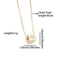 Copper 18K Gold Plated Simple Style Inlay Star Moon Lightning Shell Zircon Pendant Necklace main image 5