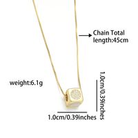 Copper 18K Gold Plated Simple Style Inlay Star Moon Lightning Shell Zircon Pendant Necklace main image 7