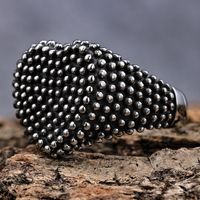 Estilo Moderno Estilo De Moda Forma De Corazón Acero Inoxidable 304 Acero Titanio Hombres Anillos main image 5