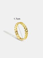 Copper 18K Gold Plated Simple Style Classic Style Commute Hollow Out Inlay Solid Color Zircon Rings main image 3