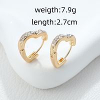 1 Pair Simple Style Classic Style Letter Asymmetrical Zinc Alloy Earrings main image 7