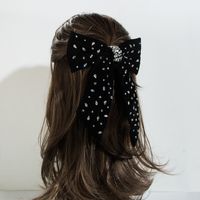 Women's Casual Vacation Classic Style Bow Knot Alloy Cloth Inlay Rhinestones Hair Clip main image 1