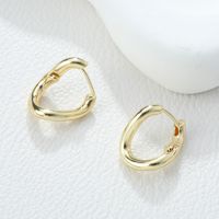 1 Pair Simple Style Heart Shape Solid Color Inlay Alloy Rhinestones Earrings sku image 4