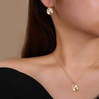 304 Stainless Steel Gold Plated Simple Style Shiny Inlay Square Zircon Jewelry Set main image 3