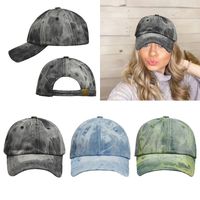 Unisex Vacation Roman Style Sports Tie Dye Curved Eaves Baseball Cap main image 1