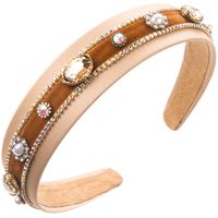 Women's Casual Modern Style Classic Style Geometric Alloy Cloth Inlay Artificial Pearls Rhinestones Hair Band sku image 6