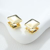 1 Piece Simple Style Water Droplets Rhombus Alloy Earrings main image 4