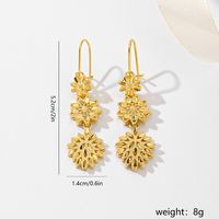1 Pair Simple Style Classic Style Geometric Copper 18K Gold Plated Drop Earrings main image 2