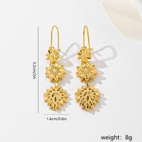 1 Par Estilo Simple Estilo Clásico Geométrico Cobre Chapados en oro de 18k Pendientes De Gota sku image 1