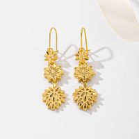 1 Pair Simple Style Classic Style Geometric Copper 18K Gold Plated Drop Earrings main image 3