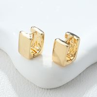 1 Pair Simple Style Geometric Alloy Earrings sku image 2